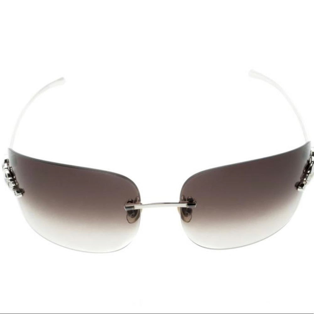 Cartier Brown 110 Panthere Rimless Sunglasses